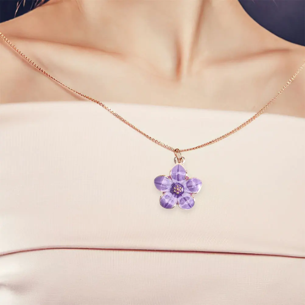 20 pçs mini esmalte flor encantos bonito pequeno flor de cerejeira pingentes para diy jóias fazendo pulseiras colares chaveiros