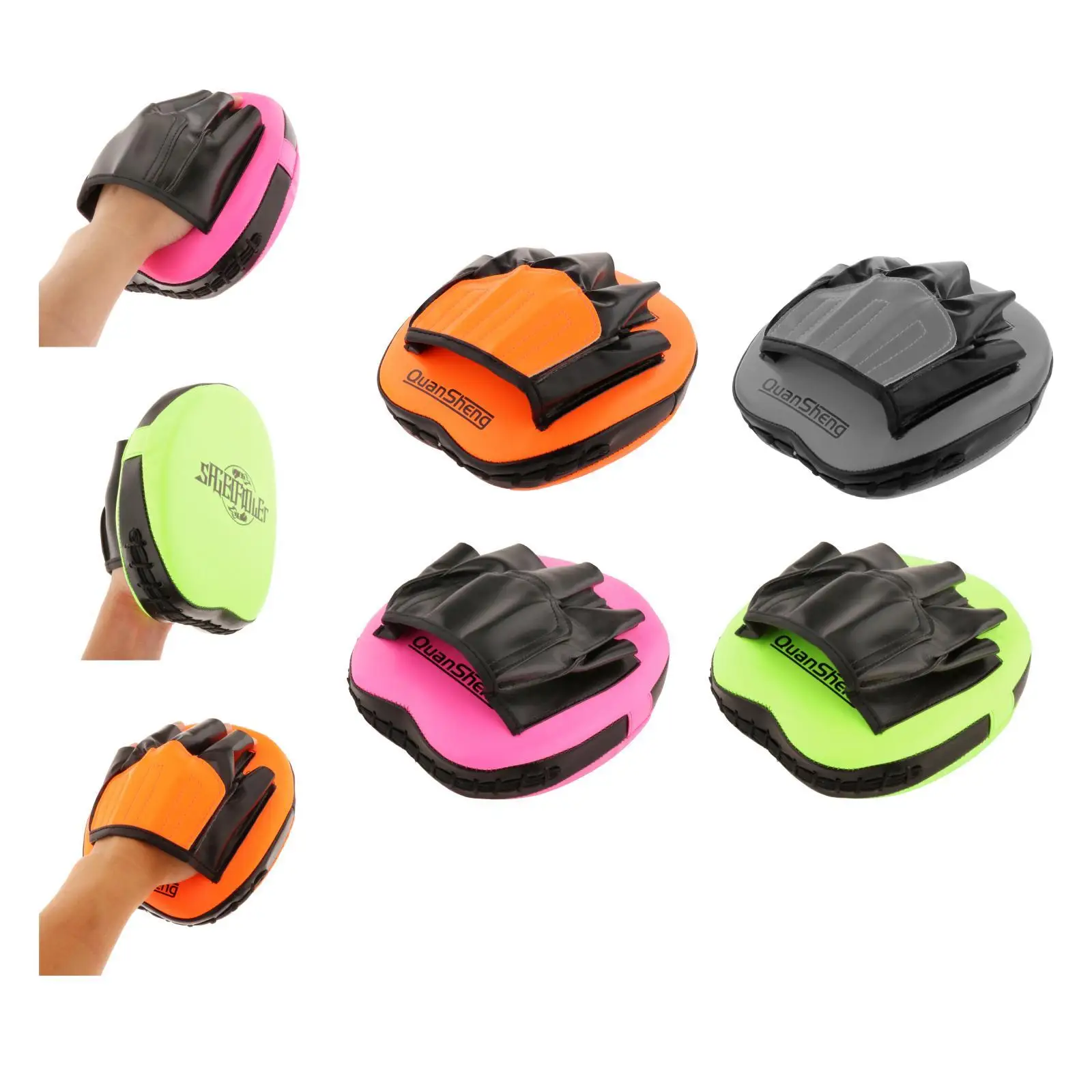 

Боксерские перчатки для бокса ММА из искусственной кожи, изогнутая ручная мишень для тайского удара