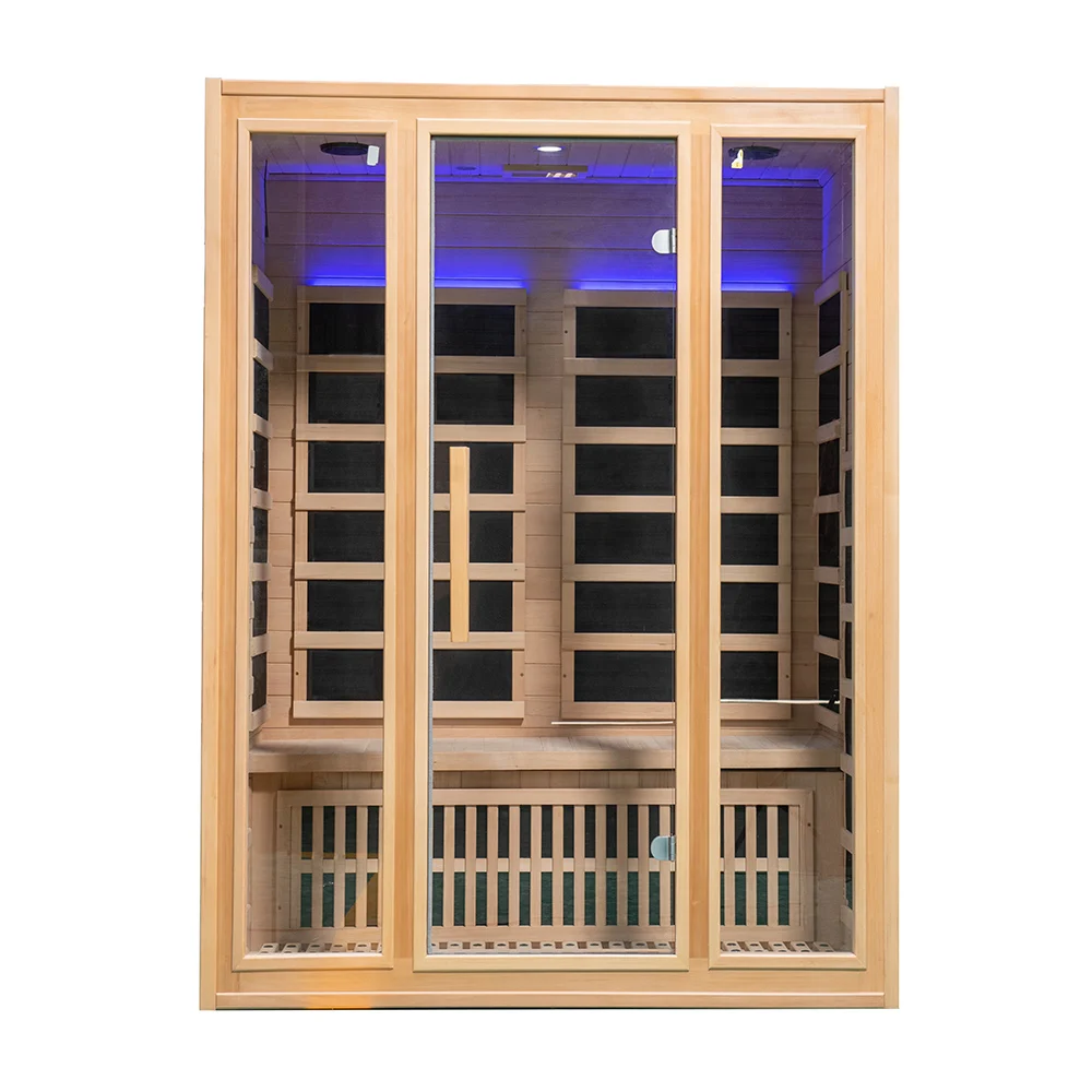 

STLFIndoor Sauna 3 Person Low Emf Home Far Infrared Sauna Room