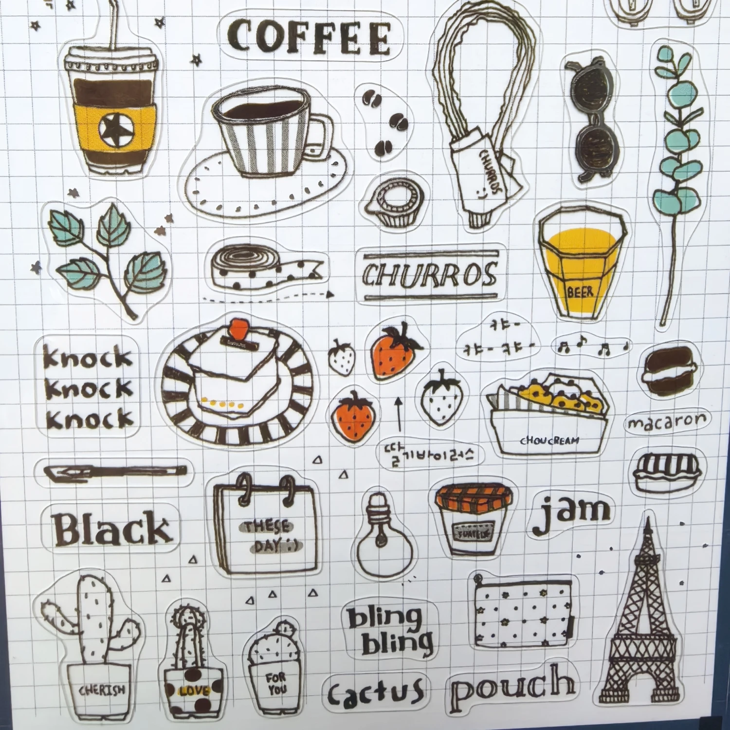 Korean Import Suatelier Daily Something Stickers Scrapbooking Diy Journal Stationery Sticker Deco School Supplies Gift 1046
