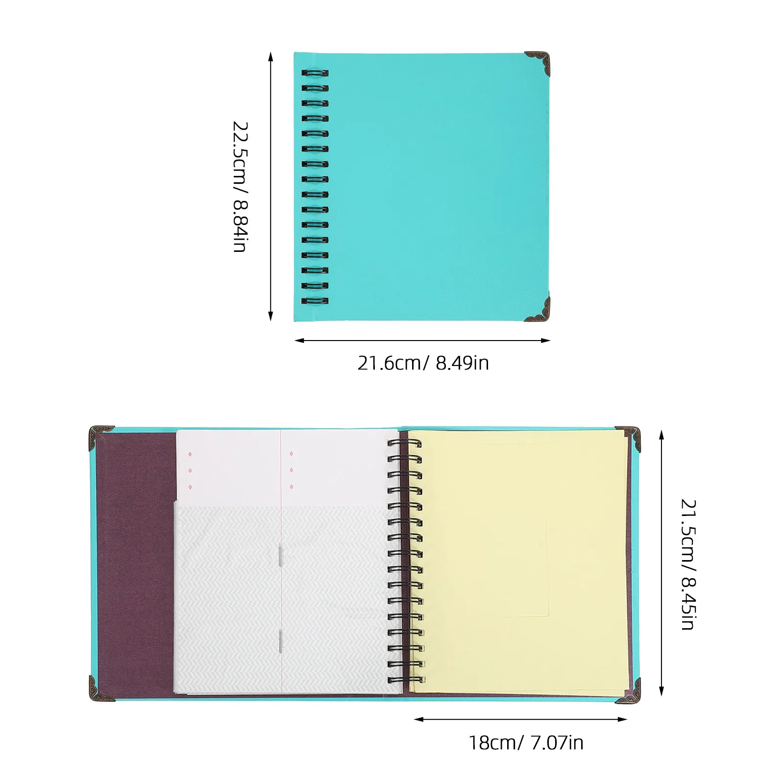 Ticket Memory Book 33 Page Turquoise Film Concert Travel Plane Train Stamp Collection Album Photo Souvenir Organizer Ticket