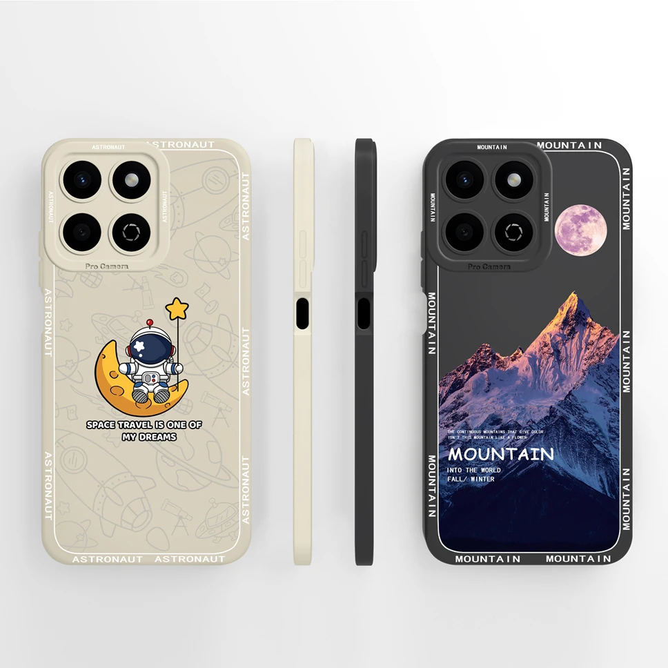 For Honor 200 Smart Case Pretty Mountain Lovely Astronaut Camera Protection Phone Funda For Honor200Smart Lightweight Shell Capa