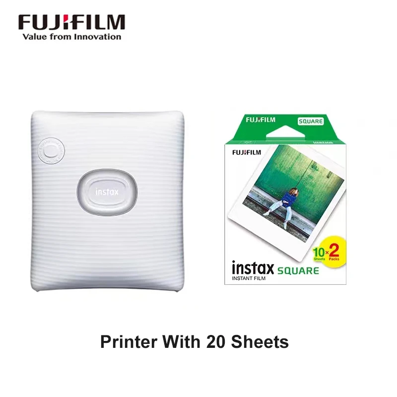 Fujifilm Instax Square Printer LINK Smartphone Photo Printer Bluetooth 4.2 Connectivity With Optional Fuji Instax Square Film