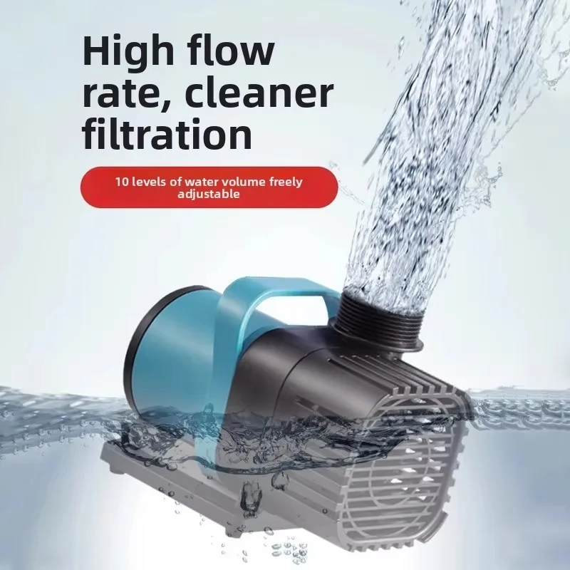 

12000L/H Variable Frequency Silent Submersible Aquarium Pump Large Flow High Lift Bottom Suction Filtration for Fresh/Salt Water