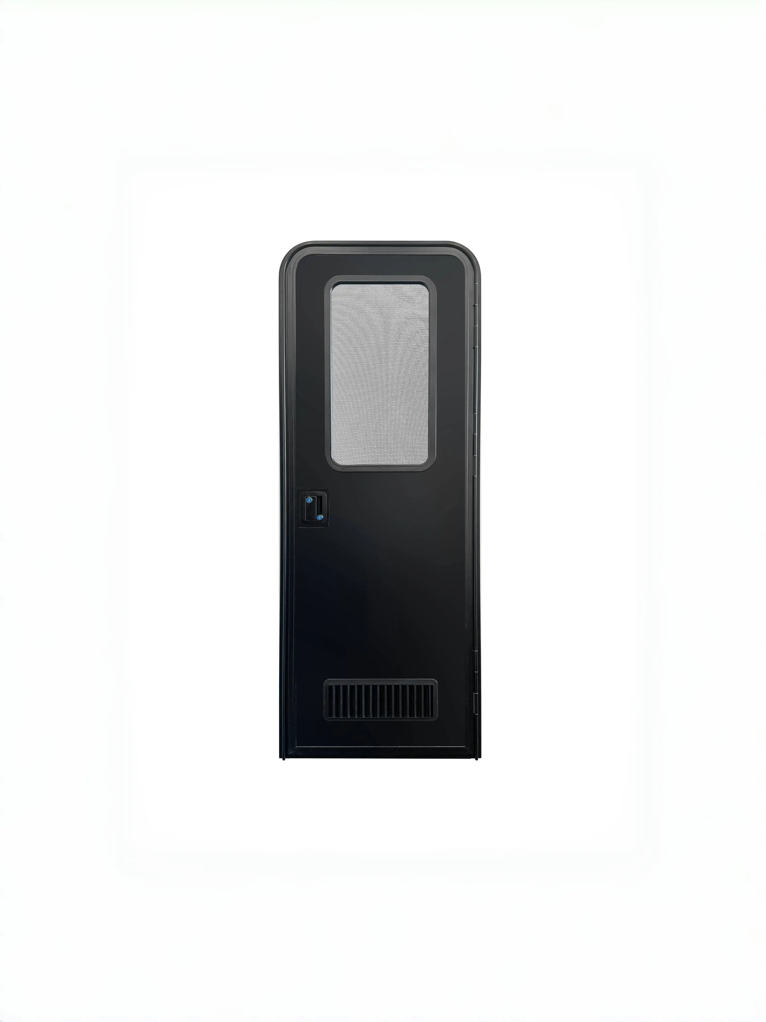 MEIDI Aluminum Alloy America Style Rv Entry Door With Black Door Frame And Black Panel Locks For Camper & Caravan