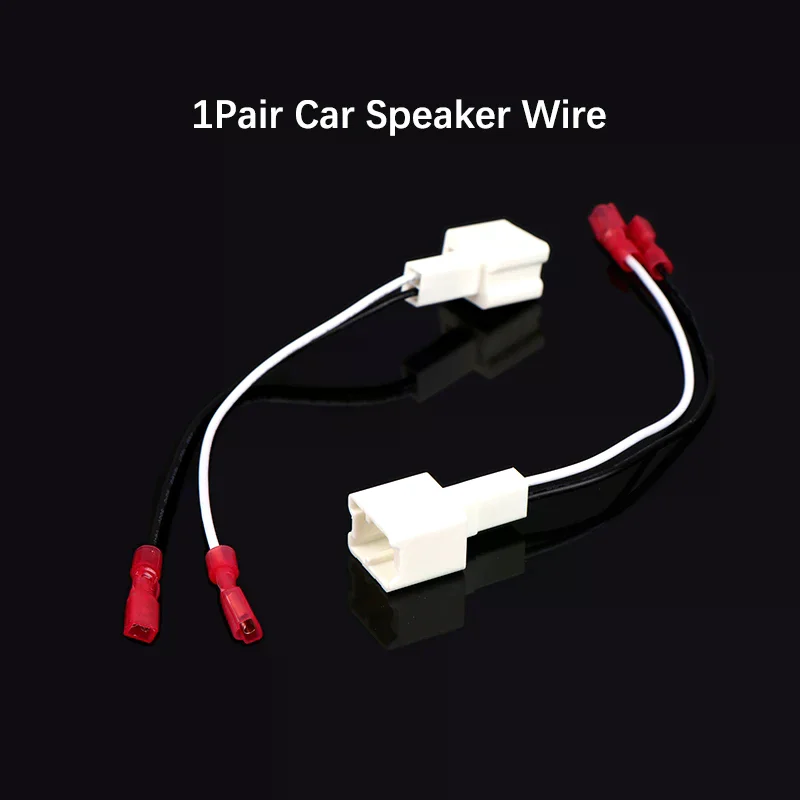 1Pair Car Tweeter Dash Front Speaker Wire Harness Adapter Cable Connector Wiring Cable For Series Speaker