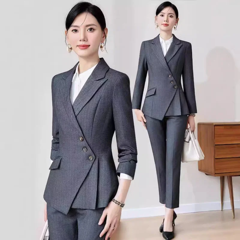 

Elegant women's suit2026New autumn fashion elegant high-end professional attire with goddess charm Formal suit