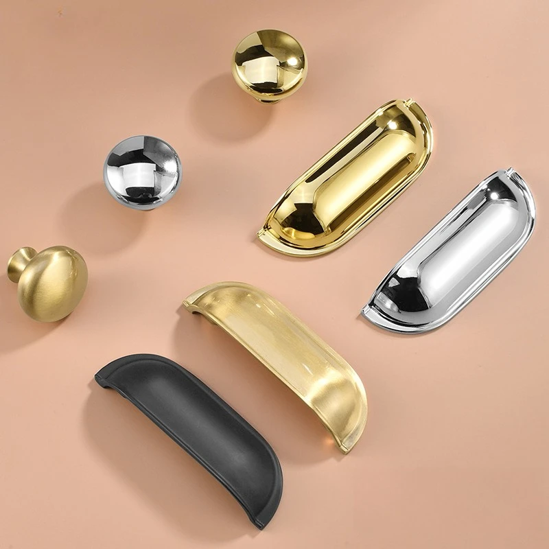 French Style Shell Cabinet Handle Nordic Luxury Drawer Knob for Wardrobe