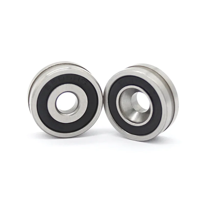 Non-standard stainless steel 605RS deep groove ball bearing sinking hole open single slot 4 * 14 * 5mm bearing
