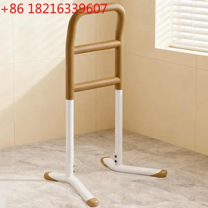 The elderly get up to help the handrail bathroom barrier-free grab rod landing
