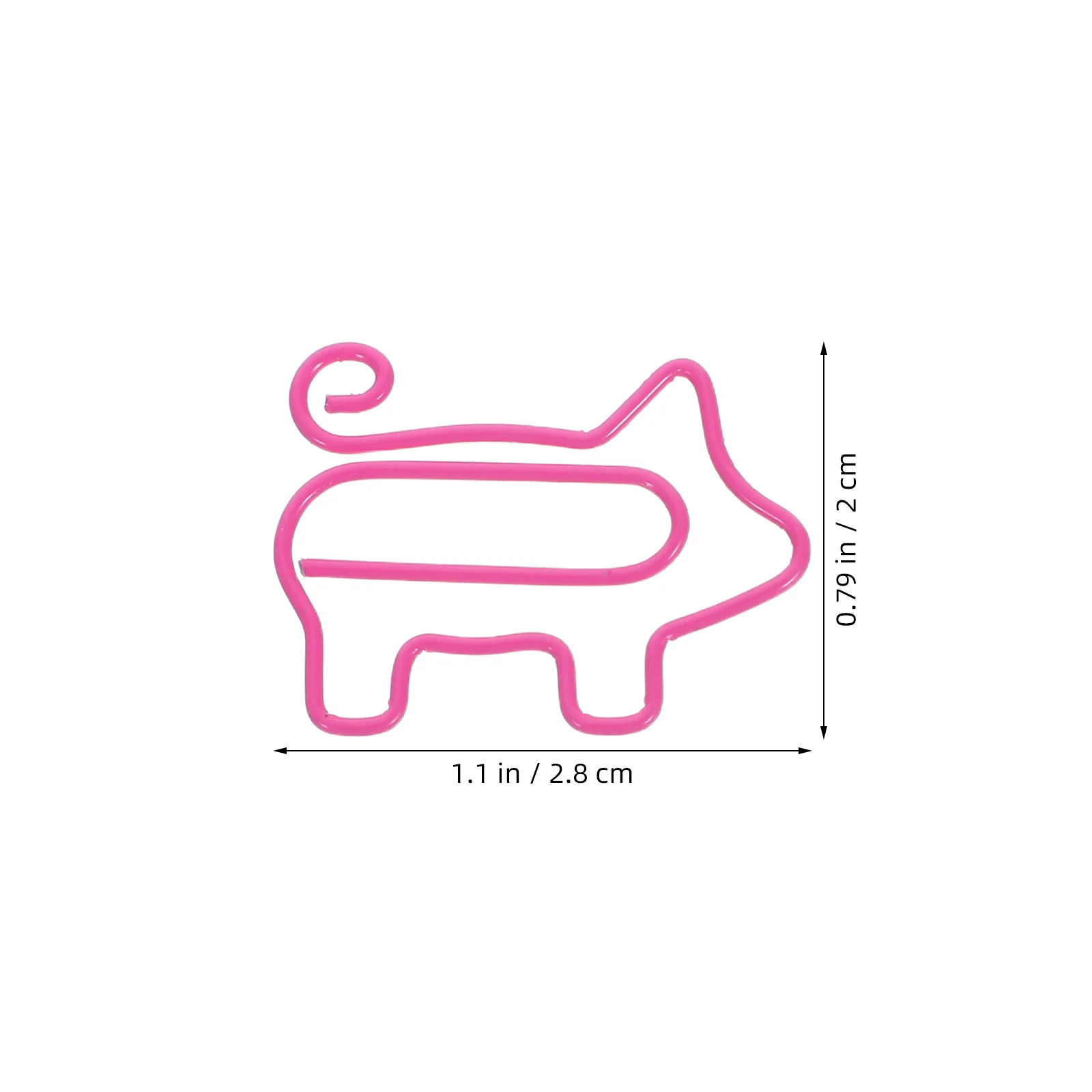 100 قطعة من مشابك الورق المعدنية على شكل مكتب إبداعي لوازم مكتبية مدرسية حامل ملفات ملون مشبك كرتوني