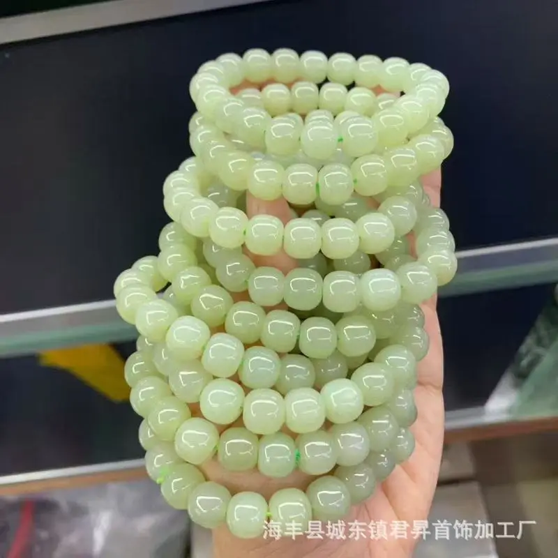 Qinghai And Hotan Jade Beads, Approximately 9X10Mm, Vintage , Good Translucency, Versatile Style