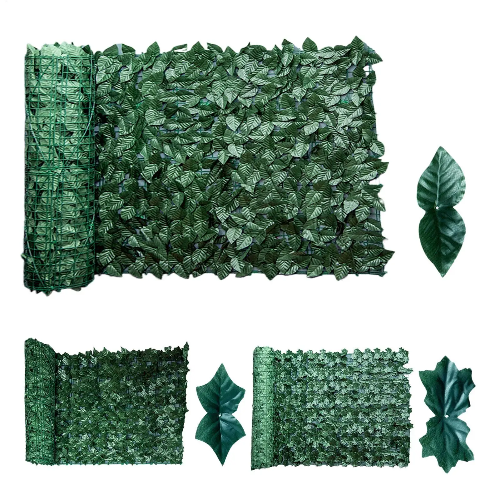 

Green Privacy Fence Outdoor Privacy Screen 50x300cm Simulated Plant Background Vine Leaf Fence Board Atificial Hedges Fence