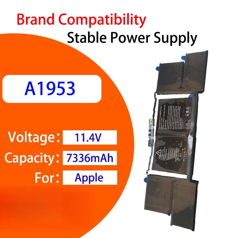 

High Quality Replacement Laptop Battery For Apple MacBook Pro 15 2018 A1990 A1953 7336mAh 11.4V Rechargeable Li ion Battery