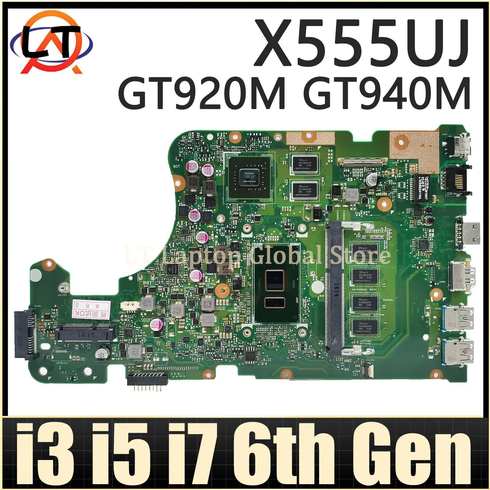 

Mainboard A555UJ A555UA A555UB F555UA F555UB F555UJ X555UF K555UJ K555UB K555UA X555UA X555UB DX992U Laptop Motherboard