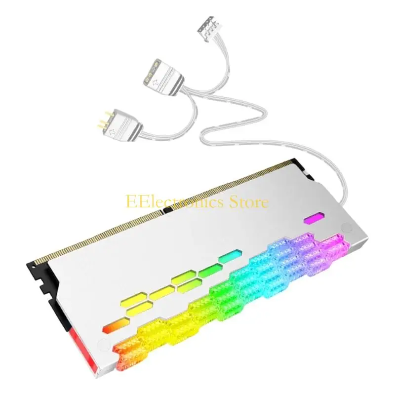 

B03C Heatsink High Compatibility 5V 3PIN ARGB Memory Heatsink Coolers Addressable RGBs Cooling Vests DDR3 for Desktop