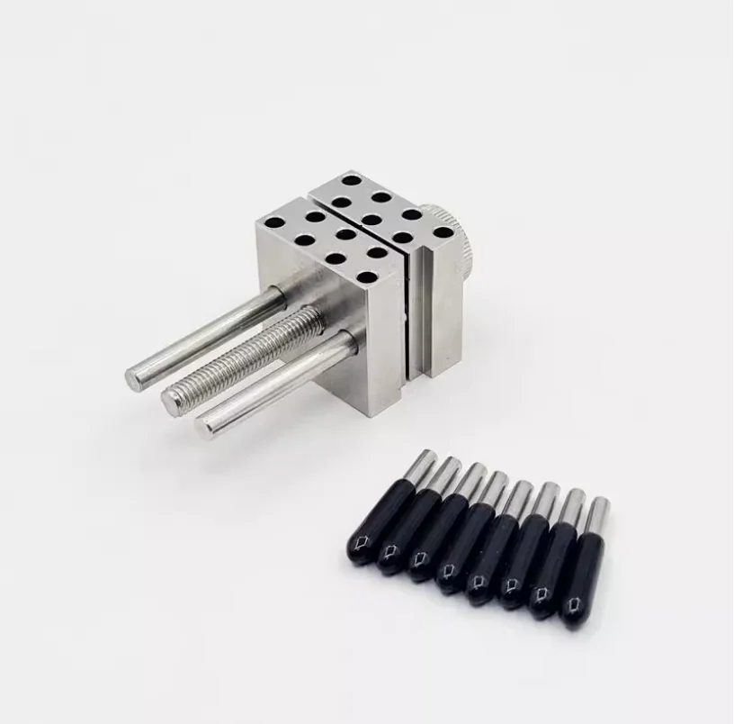 Model metal stainless steel bench vise handheld precision mini bench vise hand-painted clamping tool