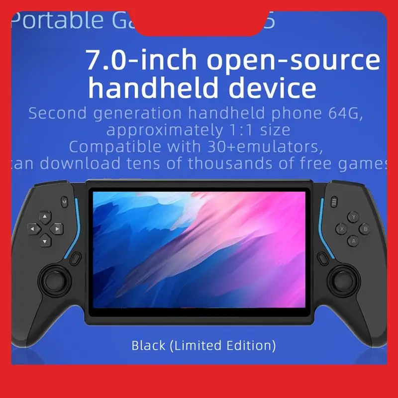 HC8000 Schermo da 7 pollici Console di gioco portatile retrò 64G 15000 giochi Lettore di giochi open source Supporto 30+ emulatori