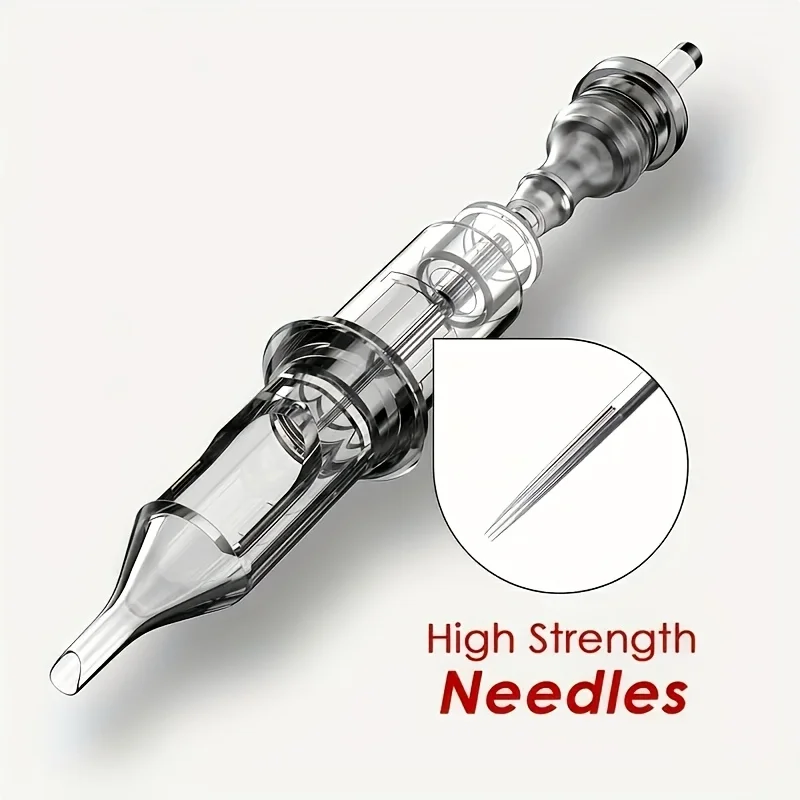 10 Tattoo Needles and 20 Ink Cups  Tattoo Accessory Set Suitable for Tattoo Equipment Supply, No Electricity or Battery Required