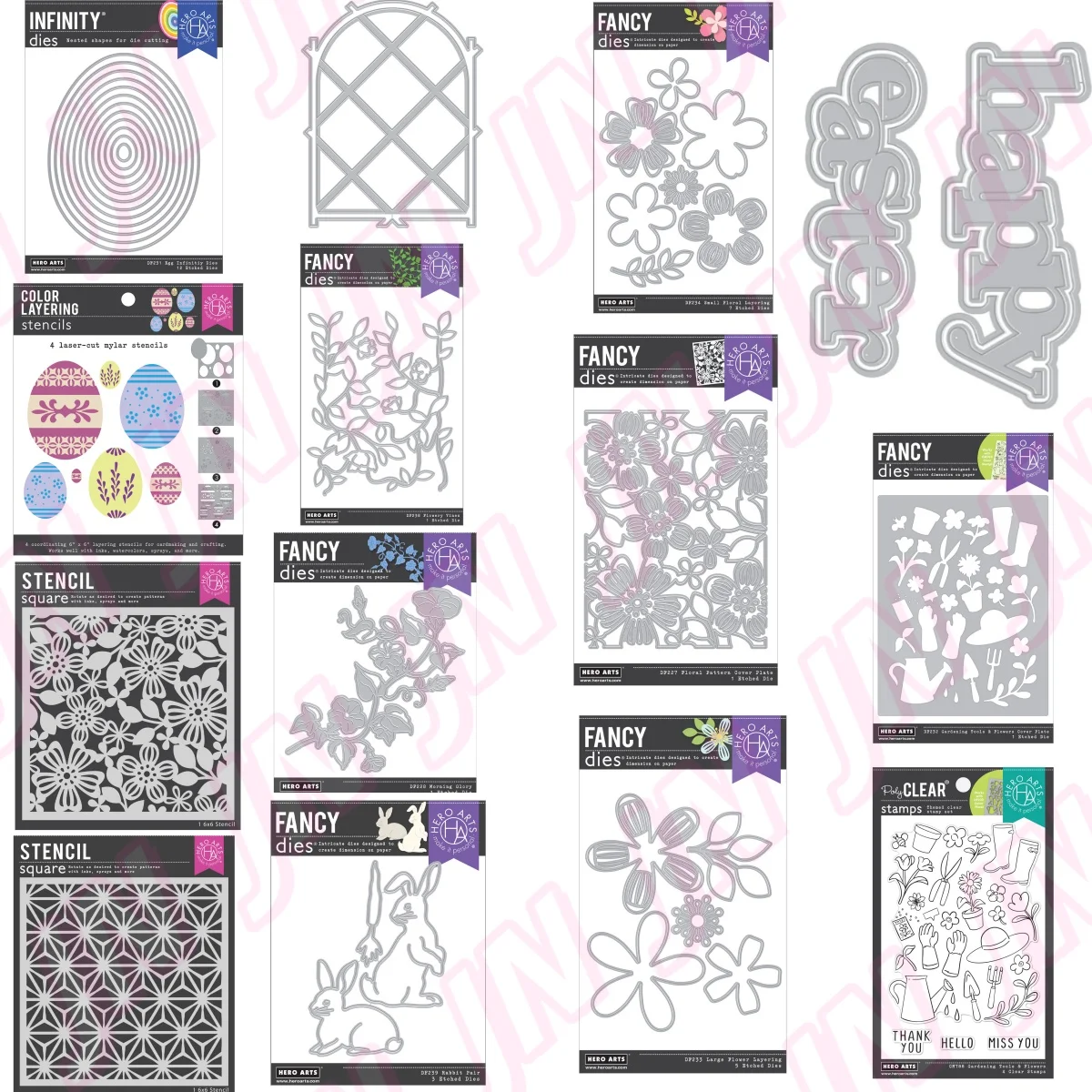 

easter eggs rabbit spring floral metal cutting dies clear stamps stencil for DIY make card scrapbook embossed paper album craft
