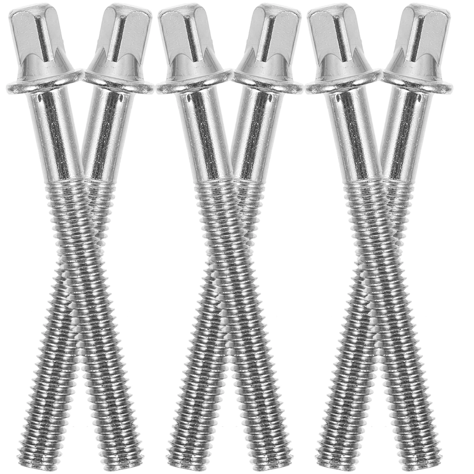 

6 Pcs Screw Drum Kit Accessories Replacement Screws Plating Easy to Use Fixing Metal Fastener Convenient Sturdy