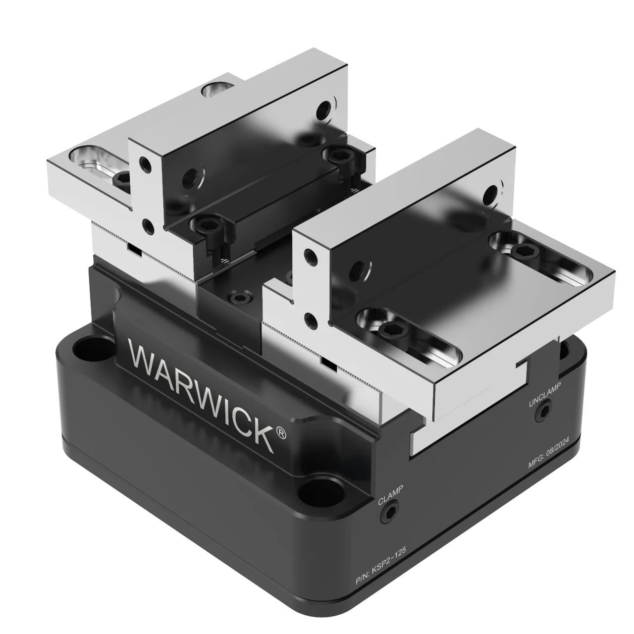 for * New KSP2-125L Long Stroke Air Vise Self Centering Clamping Force Block Pneumatic Centric Vise for CNC Machine