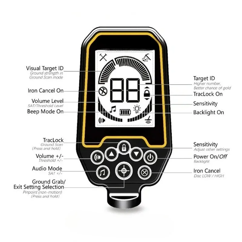 

Mining Metal Detector High Precision Gold Detector Outdoor Underground Treasure Hunting Instrument