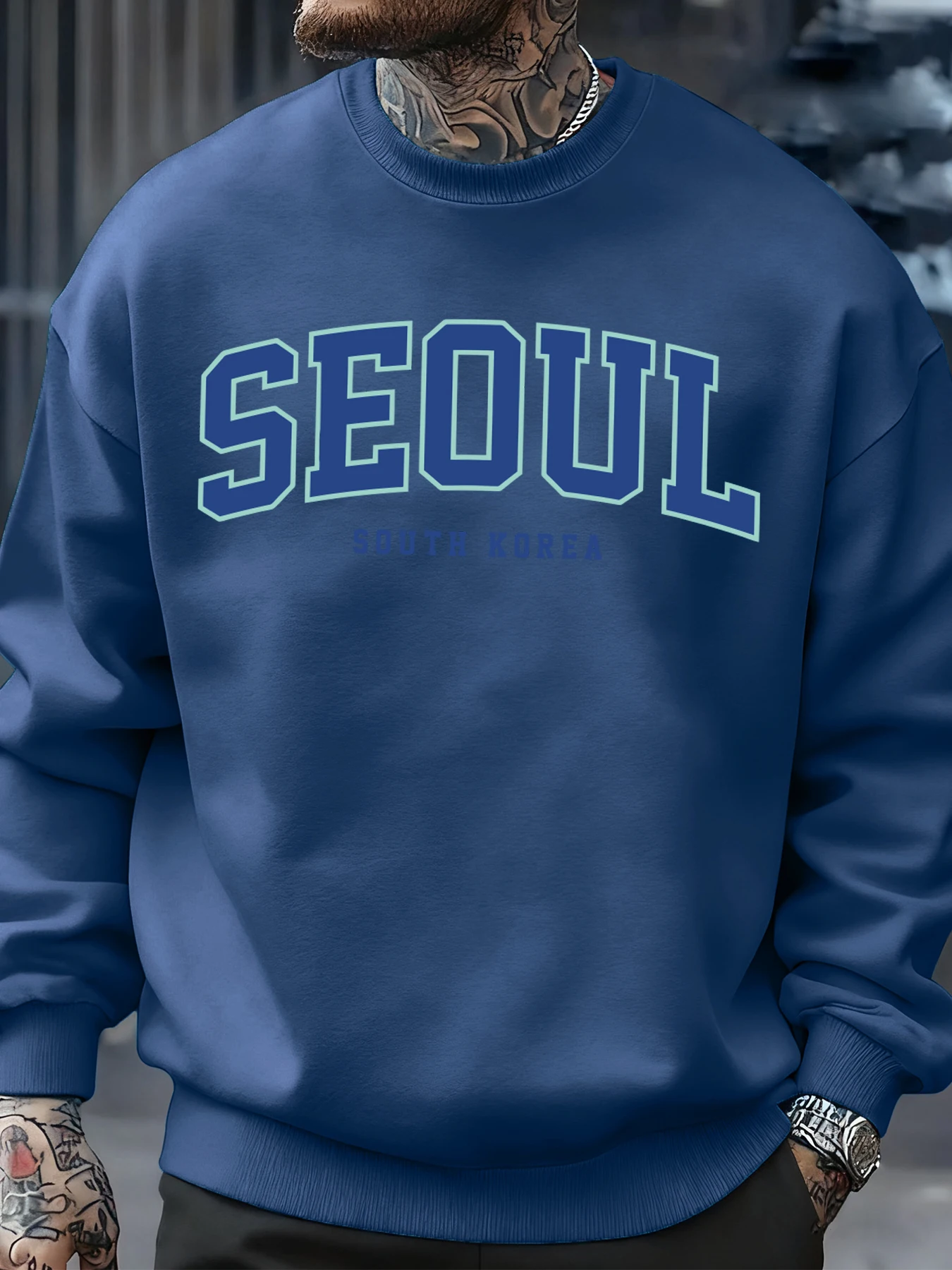 Seoul South Korea Print Men Pu - Street Fashion Of Seoul review and price