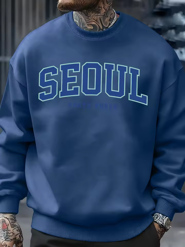 서울 디자인 스웨트셔츠 예시