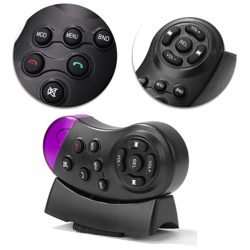 11-Key Car Navigation Music Player Radio Button Battery Operated Vehicle MP3 DVD Stereo Button Wireless Control for Car Radio