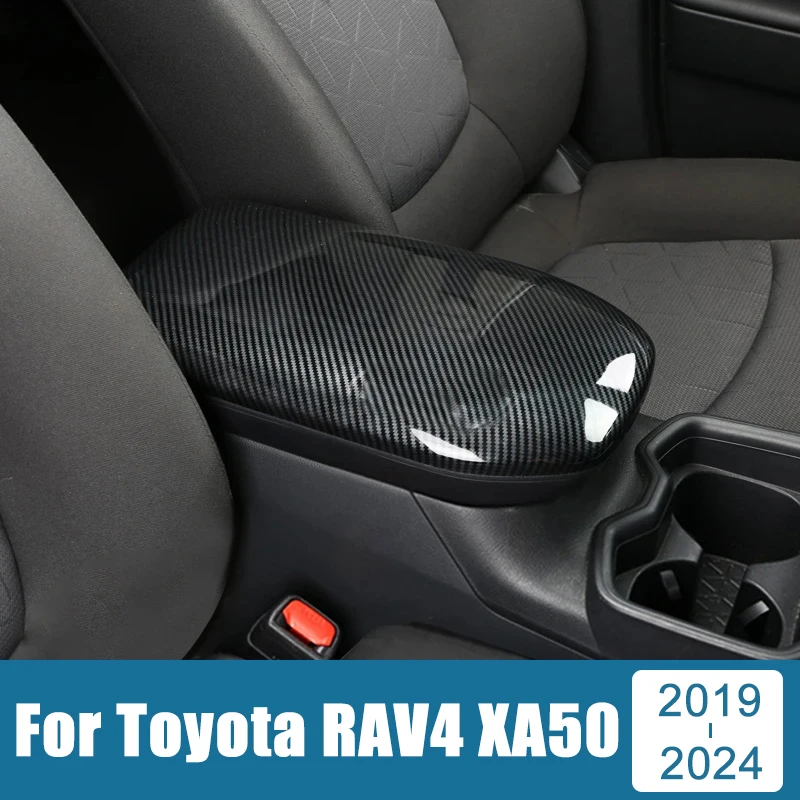 

For Toyota RAV4 XA50 2019-2021 2022 2023 2024 RAV 4 ABS Car Center Console Armrest Box Cover Central Armrests Panel Trim Case