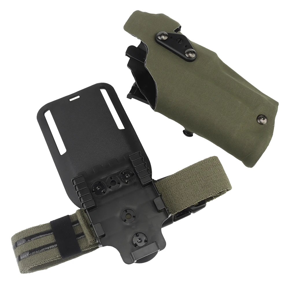 6354DO Taktisches Holster für Glock 17 mit X300/X300U Surefir Ultra Taschenlampe Jagd Airsoft Universalholster Rechts-/Linkshänder – Detail 24