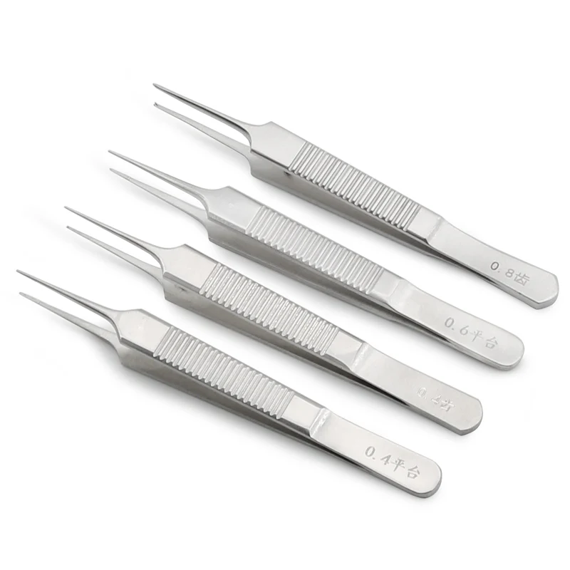 1pcs Fine Plastic Tweezers Liposuction Eyelid Tools Fue Hair Transplant Forceps