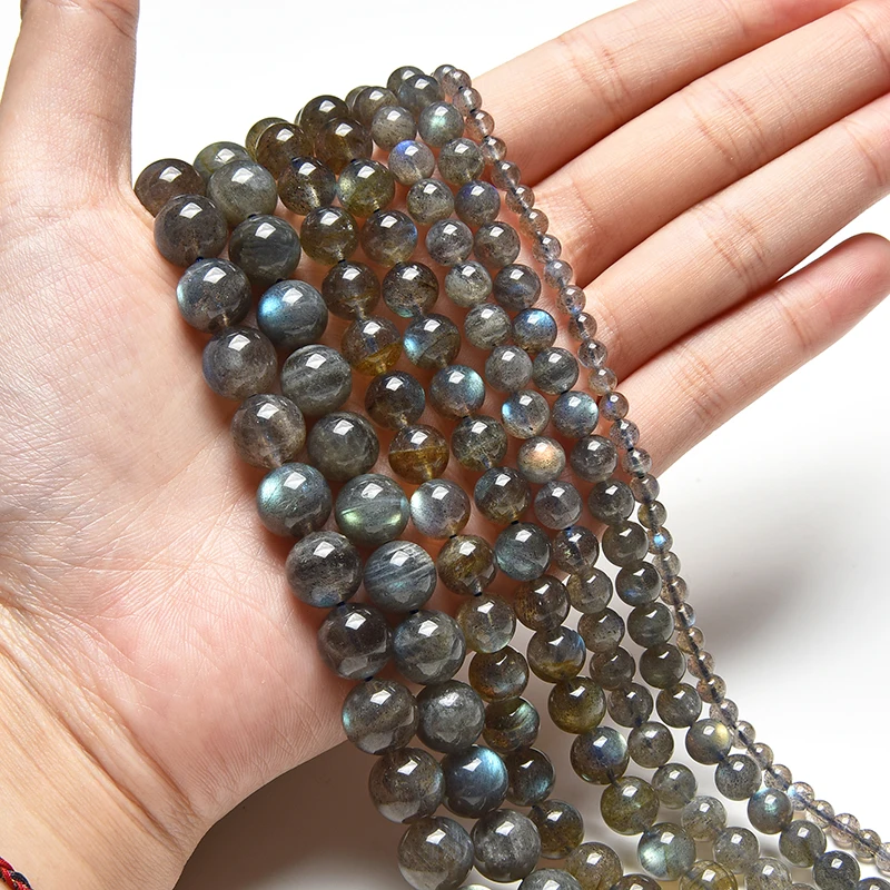 4m6m8m Großhandel runde natürliche Ozean Achat Jaspis Stein Perlen natürliche Edelstein Perlen DIY lose Perlen für Schmuck machen Strang – Detail 9