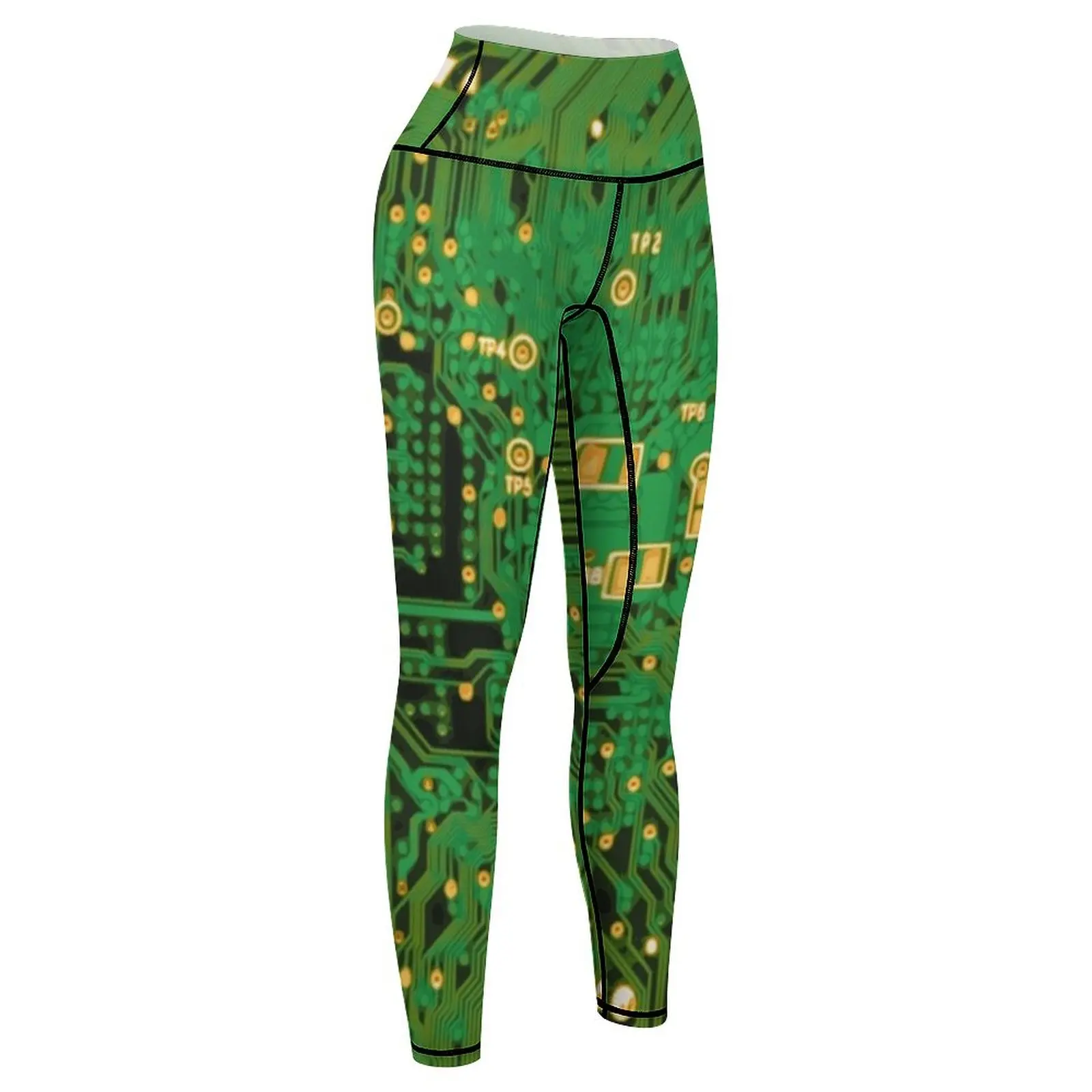 Circuit Board Leggings flared gym sportswear woman Womens Leggings