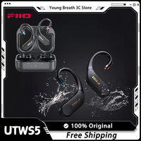 FiiO UTWS5 2025 True Wireless Bluetooth Earphones Hook & Headphone Amp For IEMs Hi-Res 96kHz/24bit LDAC -MMCX/0.78 2pins Custom