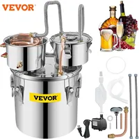 VEVOR 12L 20L 30L 50L Alcohol Brewing Distiller DIY Moonshine Apparatus Stainless Steel Still Whisky Beer Brandy Home Appliance