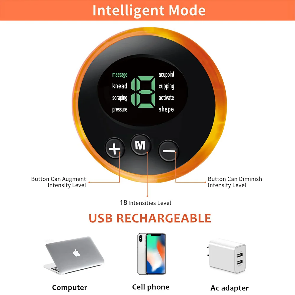 Multifunctional Powerful Foot Massager USB Rechargeable Foldable Comfortable Gentle Easy to Clean Design for Relaxation
