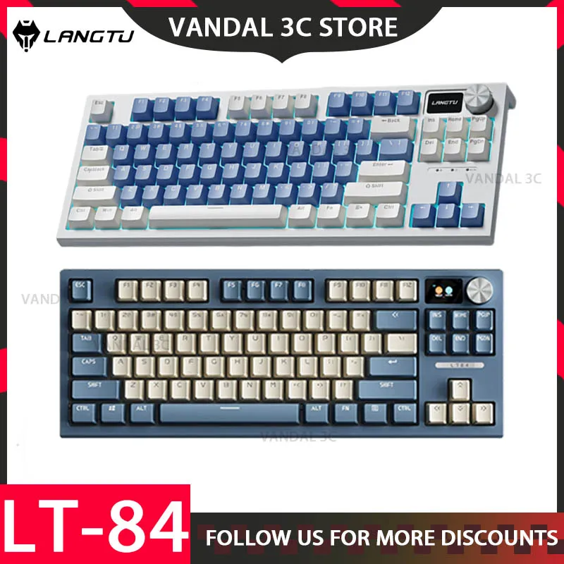 

Langtu Lt84 Mechanical Keyboard Customization Rgb Backlit 84 Keys Wireless/ Wired Gaming Keyboardske Hot Swap Keyboard For Gamer