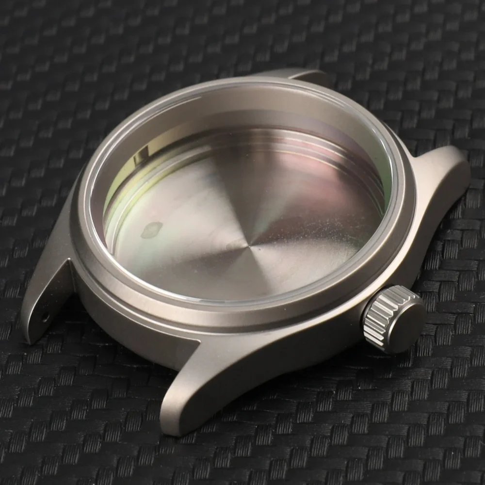High Quality 36mm Titanium Alloy Watch Case 28.5mm Dial for VH31 Quartz Movement Sapphire 10BAR Nylon Strap Mod Parts view 3