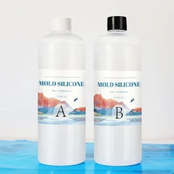 DIY 500g Silicone Mold Making AB 1:1 Liquid Rubber Copy Clone Object Pattern Glue Fast Curing Mold Making Silicone Kit