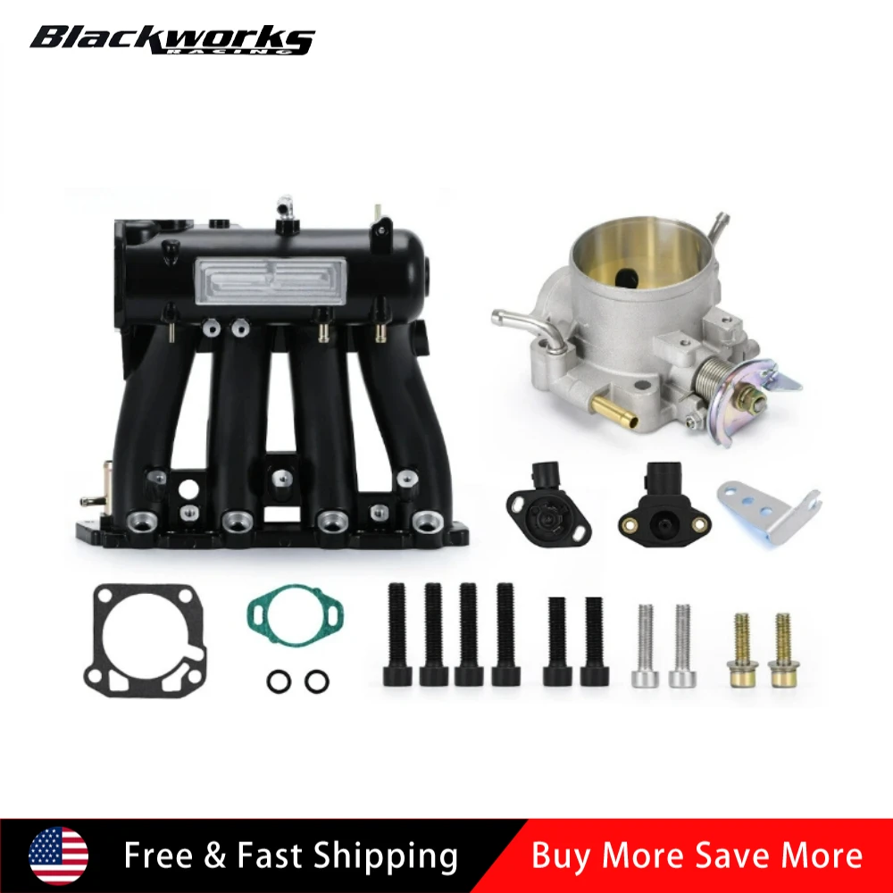 

D15 D16 D Series Intake Manifold +70mm Throttle Body for Honda Civic CRX DEL SOL for Honda D16A6, Y7, Y8, Z6