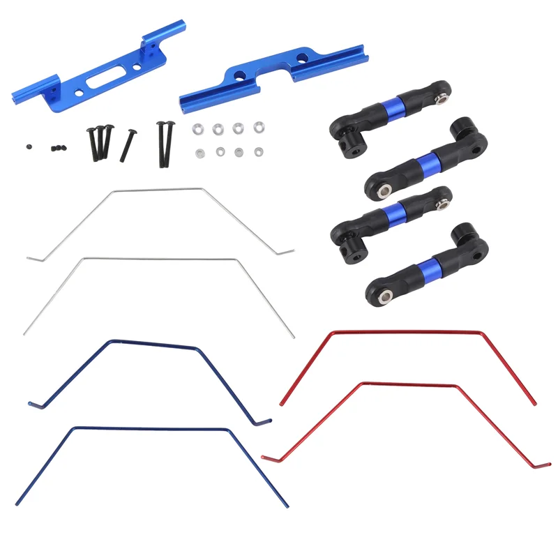 YSUN-Front And Rear Wide Sway Bar Anti Roll Bar Kit For Traxxas Slash 2WD 1/10 RC Car Upgrade Parts