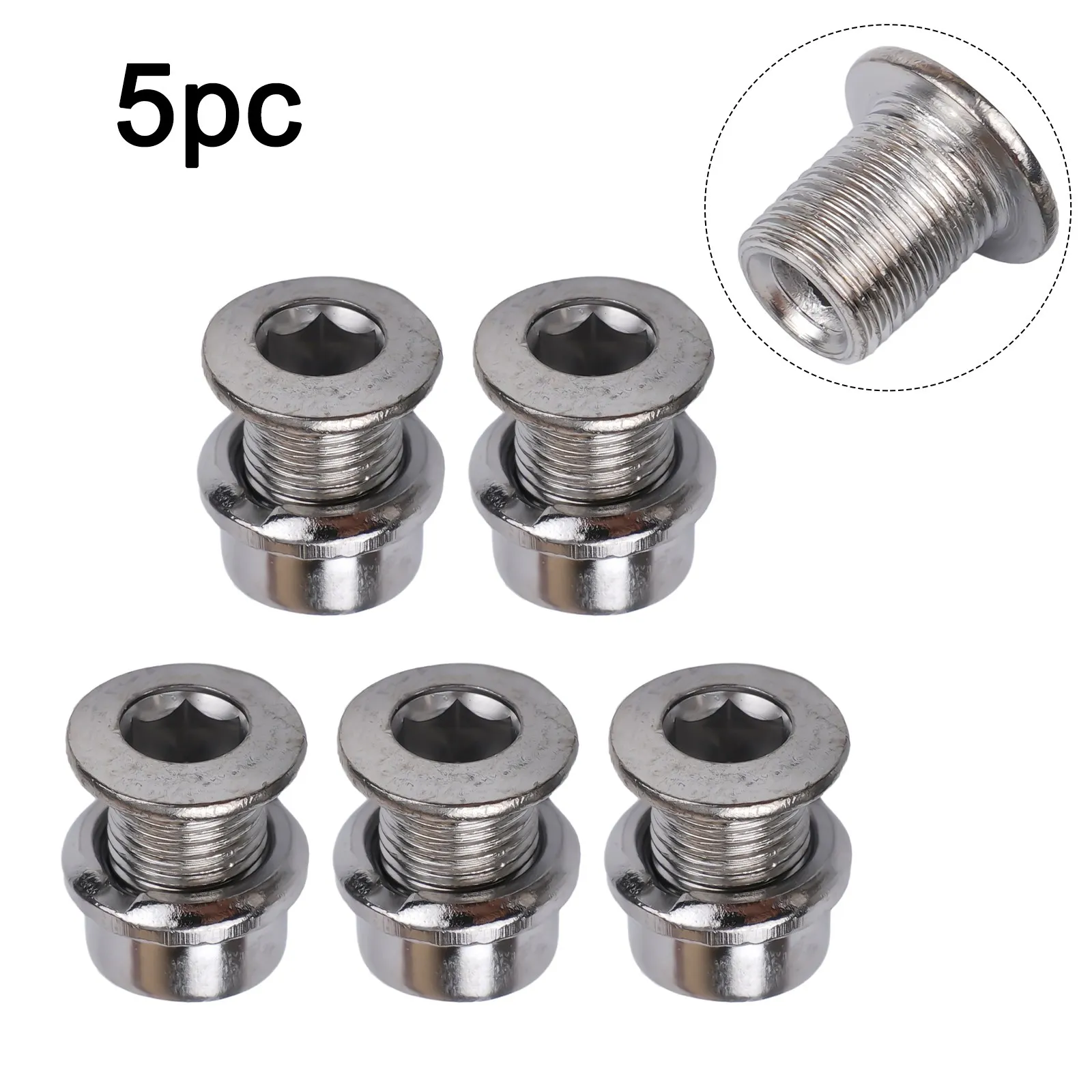 Nuts Crank Bolts Bike Accessories Crankset Bolts Light-weight Stainless Steel Corrosion-resistant High Quality