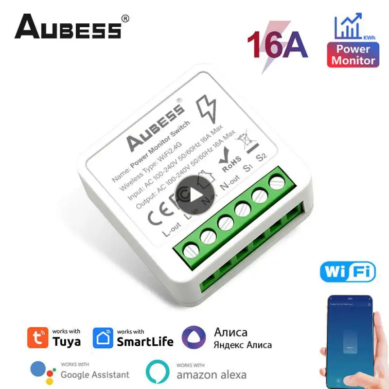 Energy Monitor Mini Smart Switch Tuya Wifi