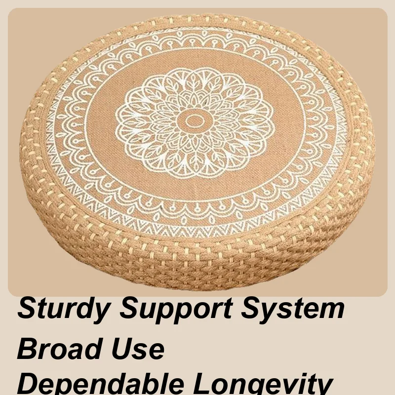 

Japanese Floor Pillow Breathable Boho Floor Cushions Meditation Sitting Pillow Boho Round Seating Mat For Home Yoga Relaxation