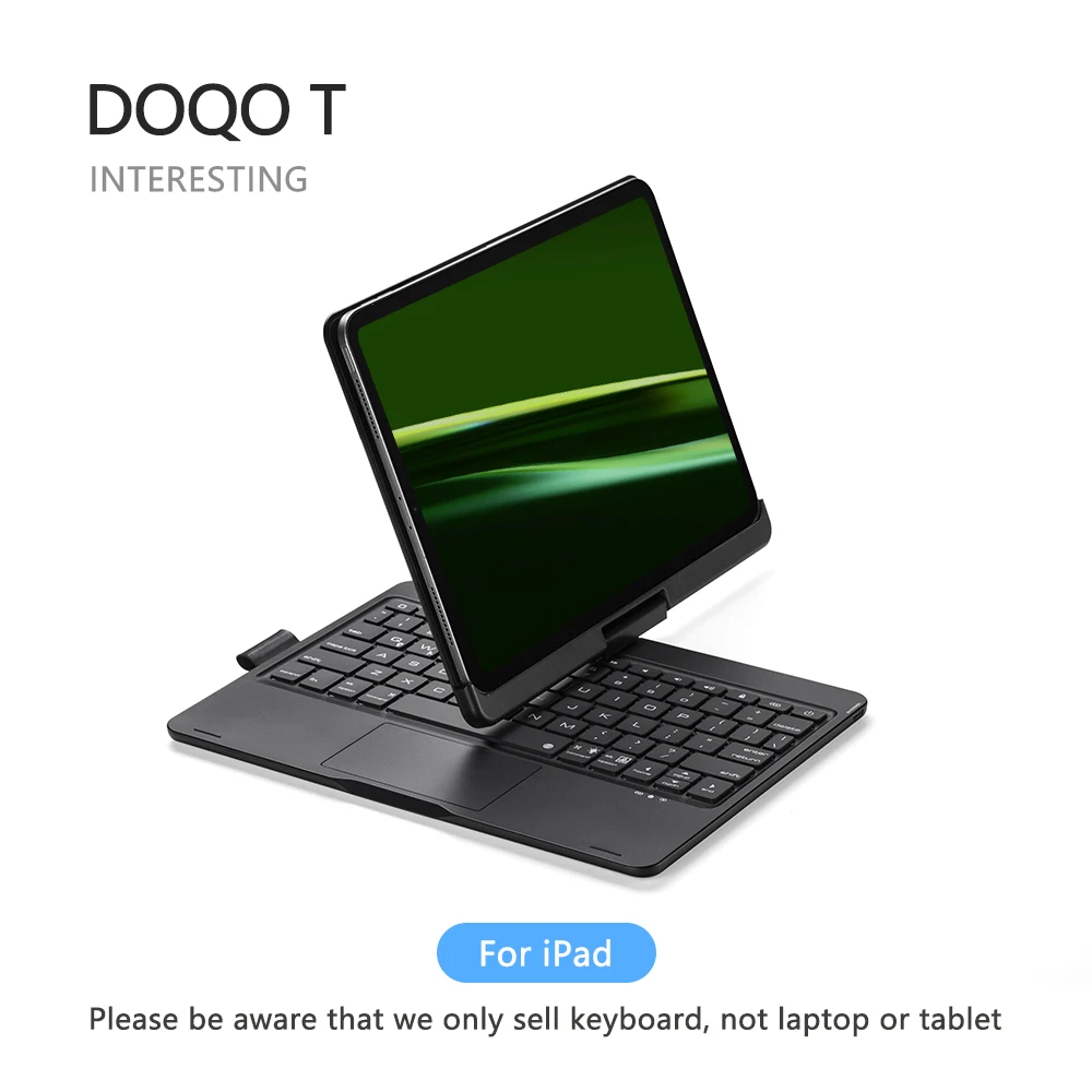 

Вращающаяся магнитная подставка для клавиатуры Doqo для iPad Pro/Air 11 12,9, складные аксессуары для планшетов с вращением на 360 градусов