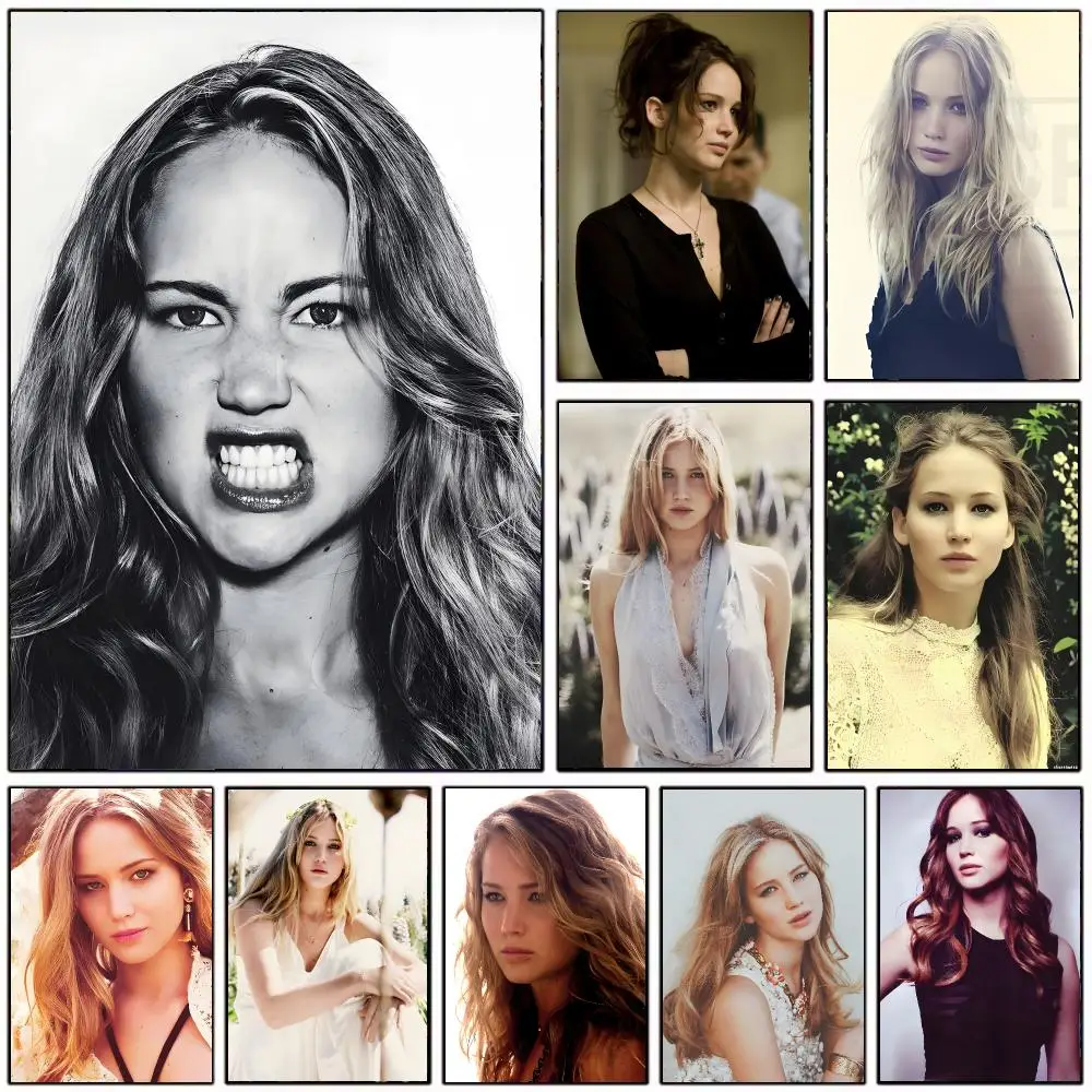 talented actress J-Jennifer Lawrence Poster Modern Home Decoration Interior Design & Contemporary Wall Art Collection