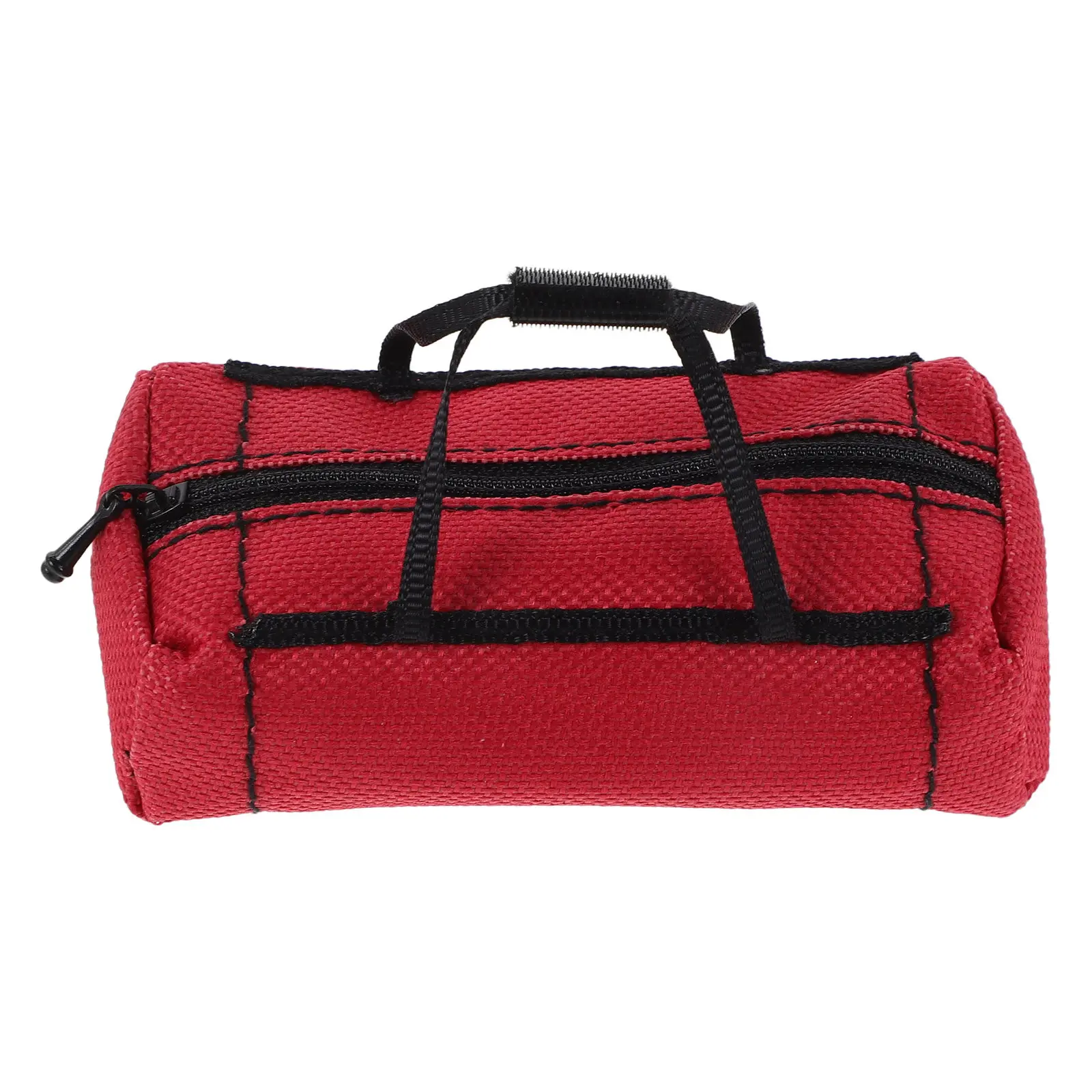 Mini Rc Luggage Bag Red 1:10 Scale Decorative Travel Bag Simulation Suitcase for Rc Car Display Collectors Outdoor