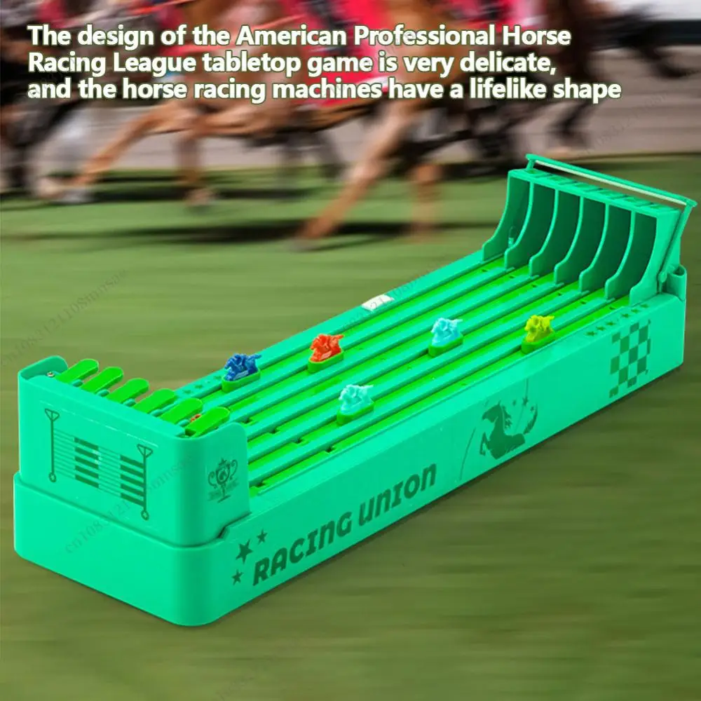 

Classic Tabletop Games Set Electronic Desktop Game Battery Powered Horse Racing Machine Set Interactive Family Party Toy